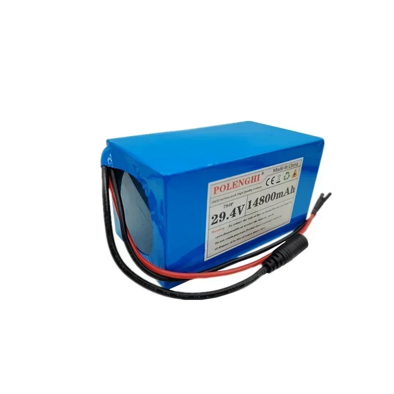 Batería de iones de litio recargable de gran capacidad, 29,4 V, 7S3P, 10,8-14,8Ah, con placa de protección BMS inteligente integrada