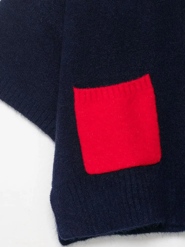 المرأة 2025 الخريف موضة جديدة كسول نمط عادية محبوك قميص شيك قصيرة الأكمام فضفاضة سترة البلوز #4