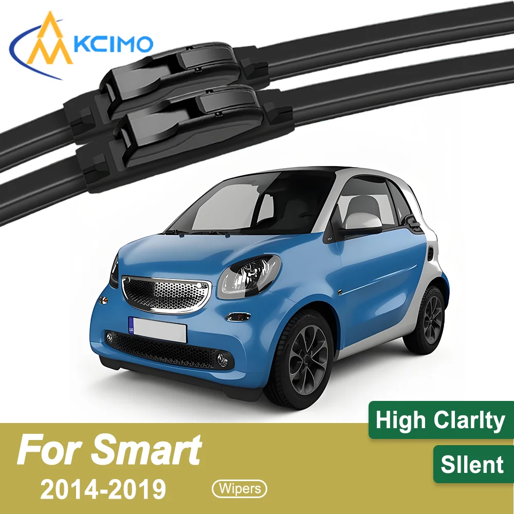 

Crystal Clear Driving 2PCS Windshield Wiper Blades for Smart Fortwo 453 series 2014-2019 All-Weather Reliability Durable & Safe