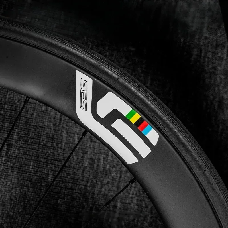 12PCS Stickers Waterproof  2025 Rainbow Bike Stickers Wheel Original Label Change Color Coating Wheel Sticker