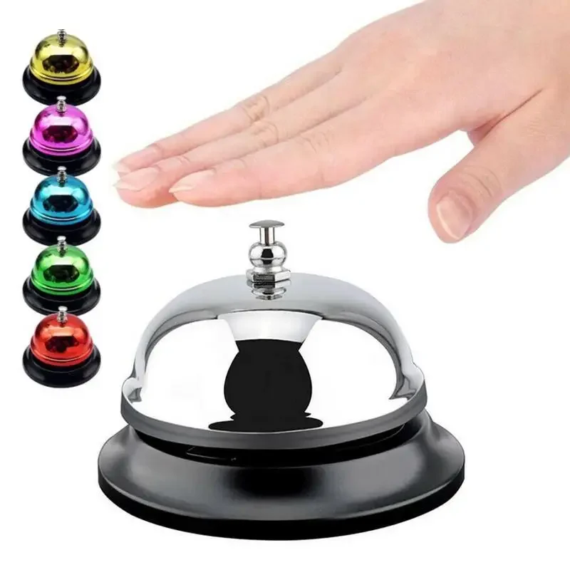 

65Mm Call Bell Desk Kerst Keuken Hotel Counter Receptie Kerst Klokken Kleine Enkele Bel Dining Bell Tafel Summoning Bell