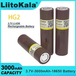 1-9PCS Liitokala HG2 New 18650 3000mAh 3.6V Lithium Continuous Discharge 20A Dedicated Electronic Power  Battery