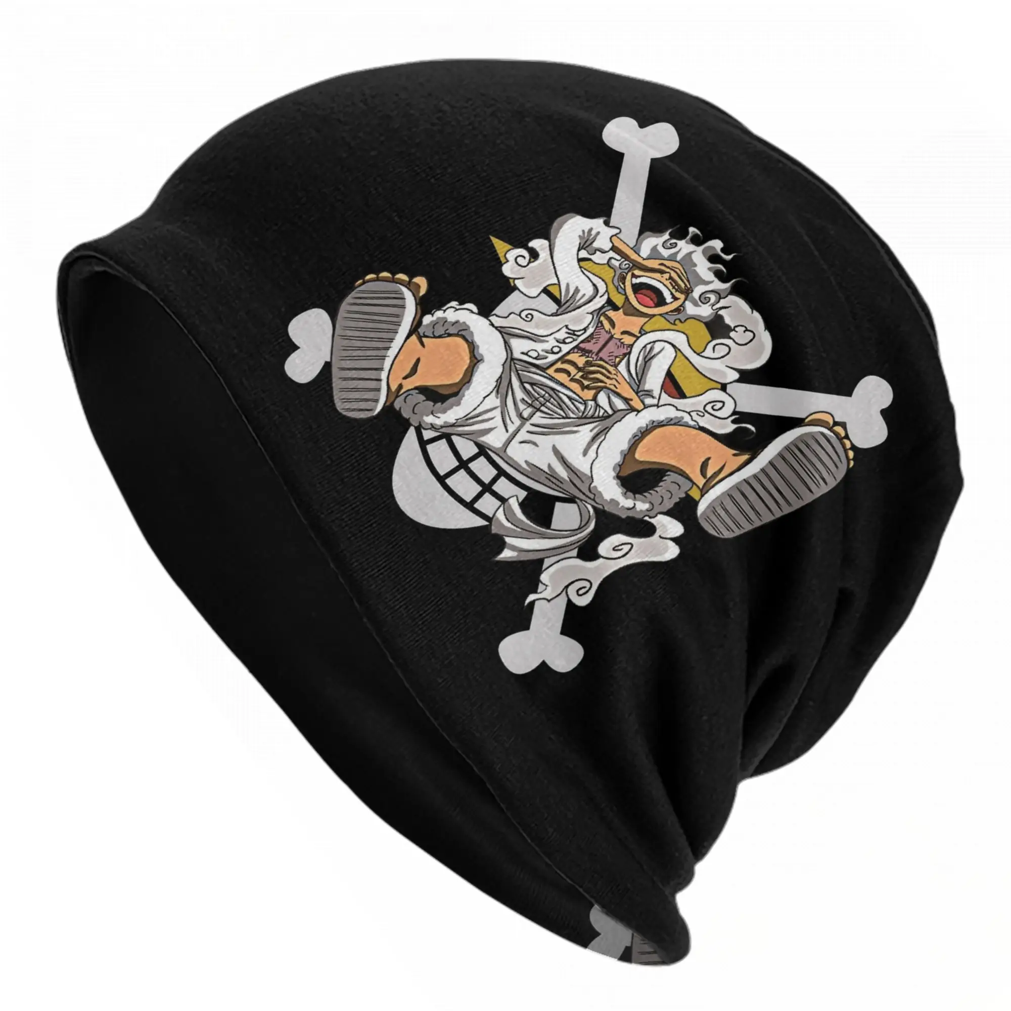 Gorros de Punto Monkey D Luffy Gear 5 One Piece, Sombrero de Paja, Gorra Unisex para Exteriores, Gorro Térmico Elástico