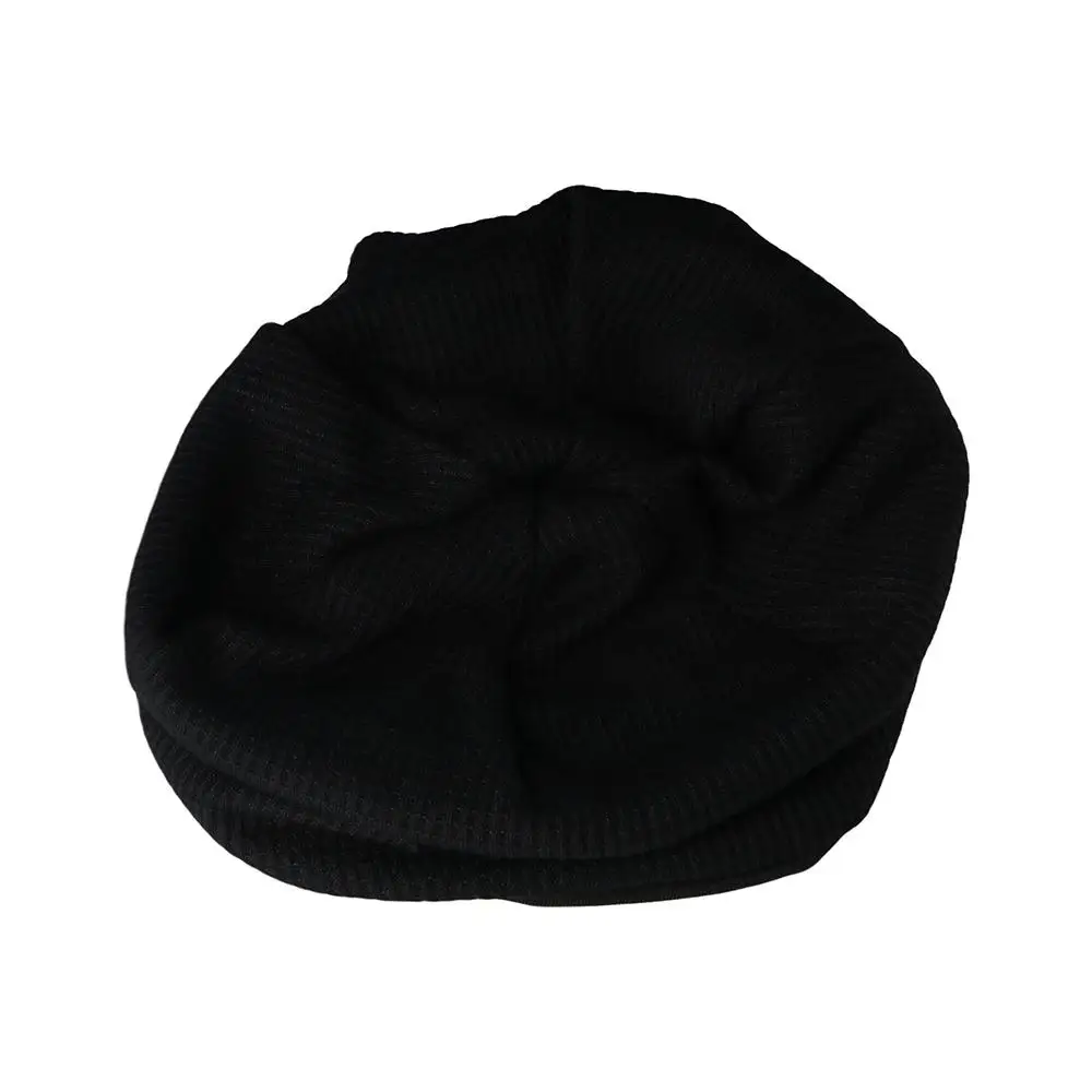 

Thin Casual Solid Color Autumn Winter Women Men Turban Hat Striped Bonnets Beanie Hat Pile Cap