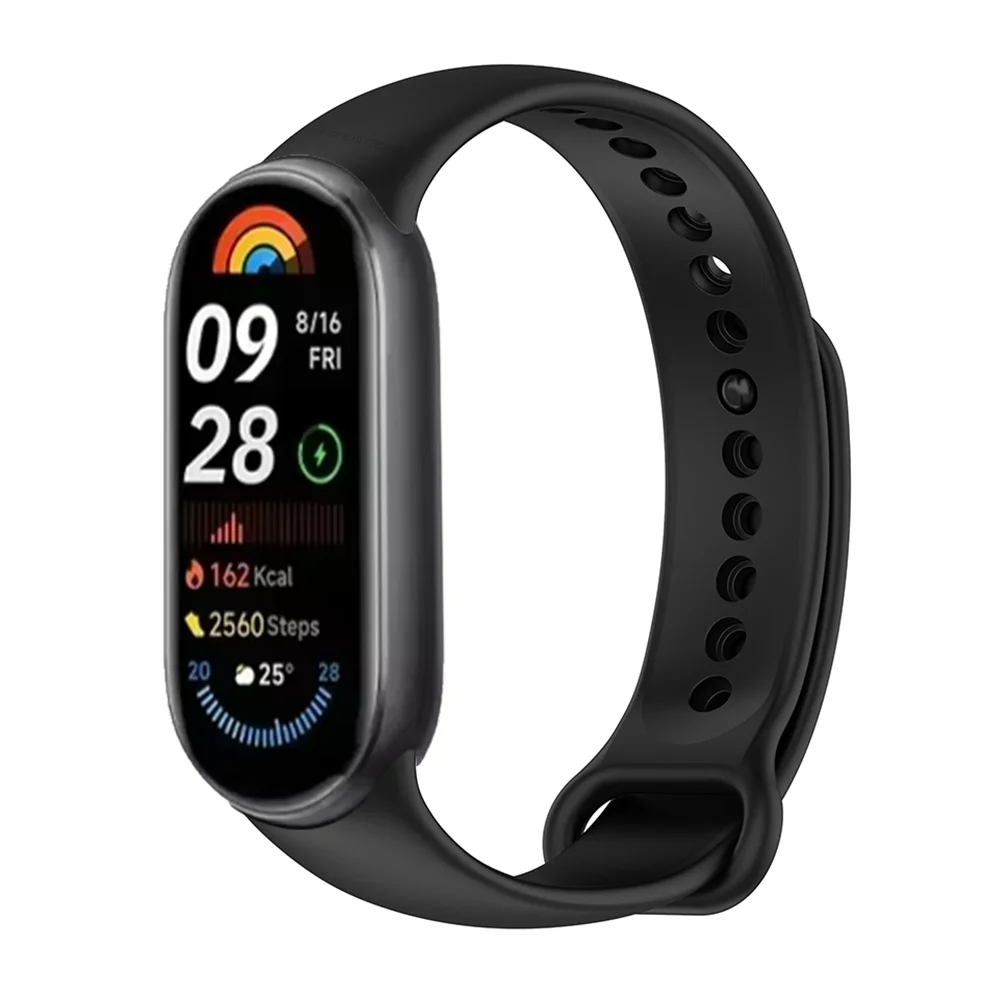 Silicone Strap for Xiaomi Smart Band 9 Sport Strap Wristband Bracelet for Mi band 8/8 NFC Replacement Band correa Accessories