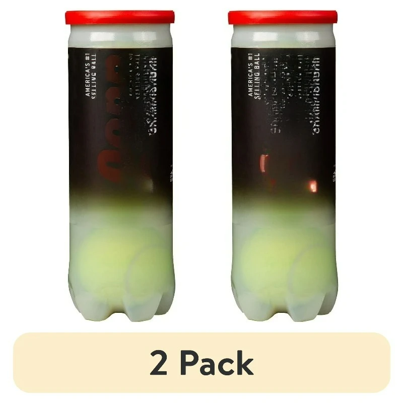 (2 pack)  Regular Duty Tennis Balls (1 can, 3 balls)