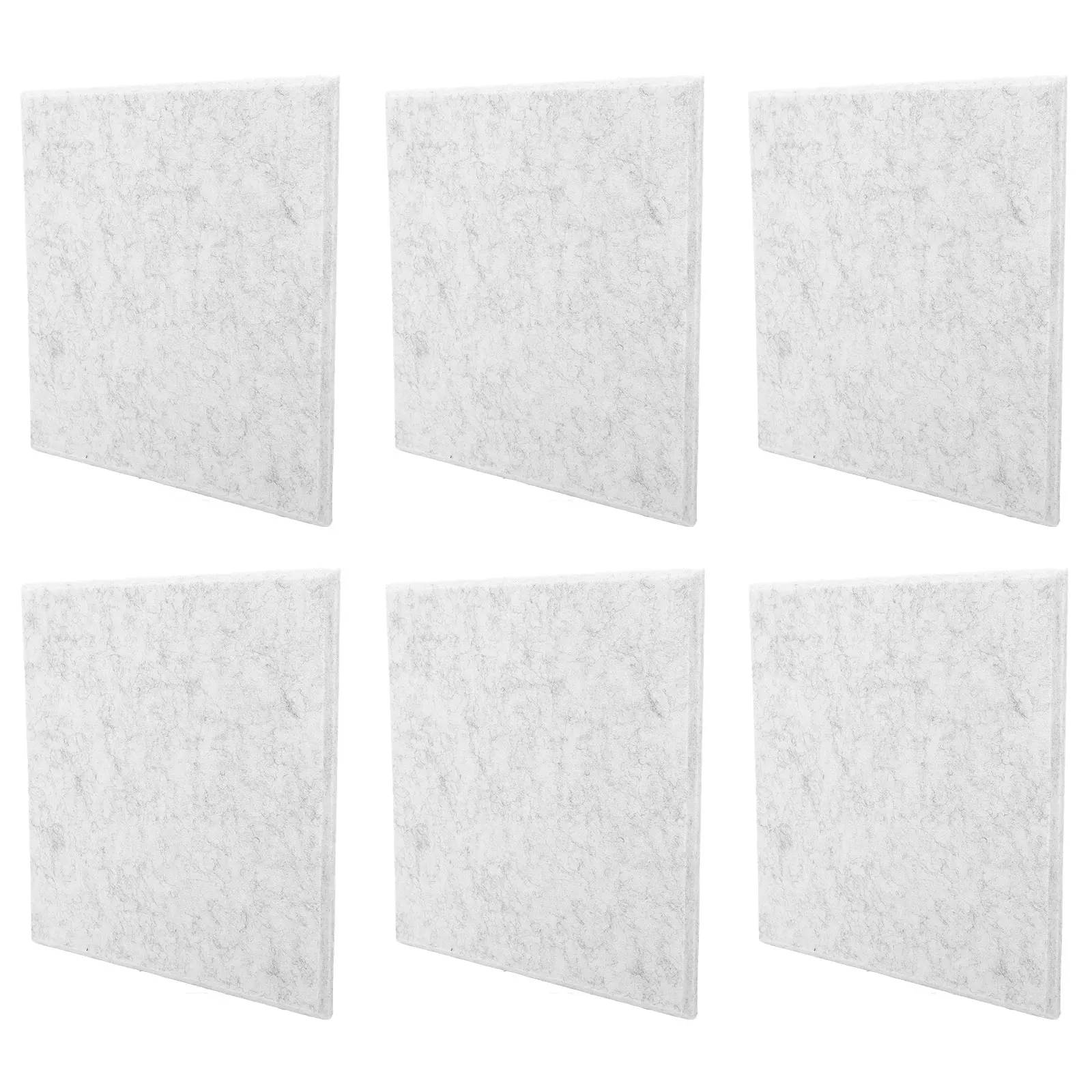 

6pcs Felt Bulletin Board 30X30Cm 0.9Cm Thick Wall Tiles For Office Insulation Display Family Photos Artwork Pin Board