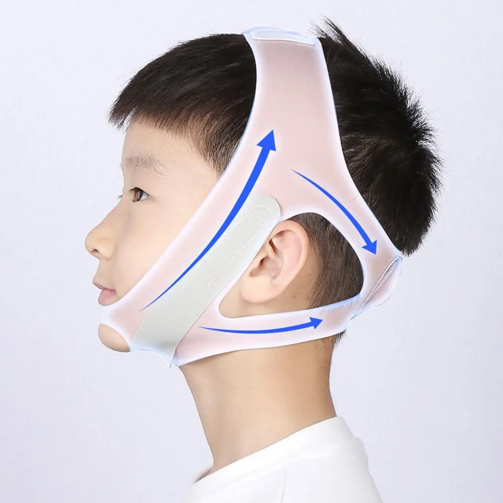 Elastic Anti Snoring Belt Breathable Assisted Sleep Breathing Correction Chin Strap Oral Breathing Corrector for Kids&Adults