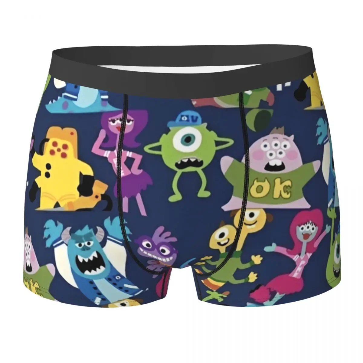 

Monsters Inc James P. Sullivan Underwear Men Boxer Brief Breathable Trunk Quality Customs Large Size Panties