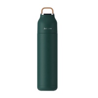 500ML Double-Wall Stainless Steel Leak-proof Thermal Vacuum Flask Insulated Water Bottle Sports Coffee Straight Body Cup