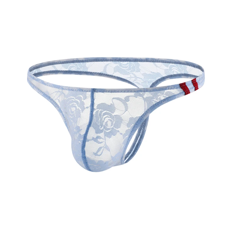 Gay Underwear Men Thongs Jockstrap Men Lace G Strings Thong Underwear Sissy Tanga Hombre Breathable Sexy Mens Lingerie T-back