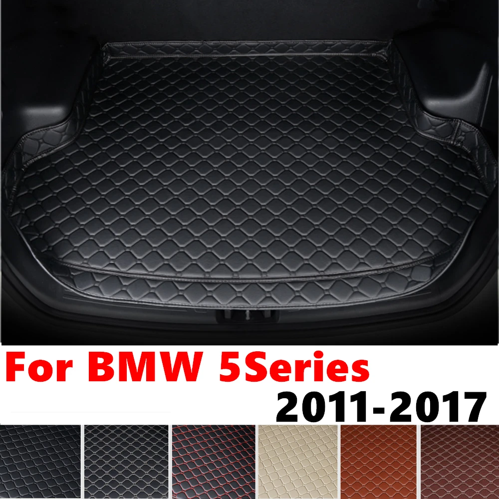 High Side Car trunk mat for BMW 5 Series F10 2017 2016 2015 2014 2013 12 2011 Tail Boot Tray luggage Pad Rear Cargo Liner Carpet