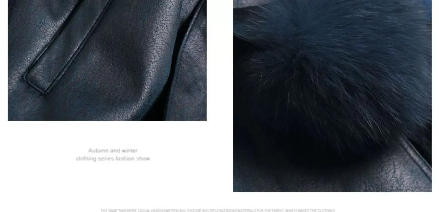 2023 New Rabbit Fur One Piece Coat for Women Mid length Fox Fur Collar Lace up Slim Fit Haining Fur Coat for Women