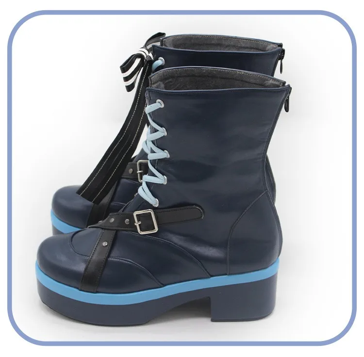 

‌Hoshimati Suisei‌ Cosplay Shoes Vtuber Suisui Cosplay PU Leather Shoes Big Size Halloween Carnival Boots Custom Made