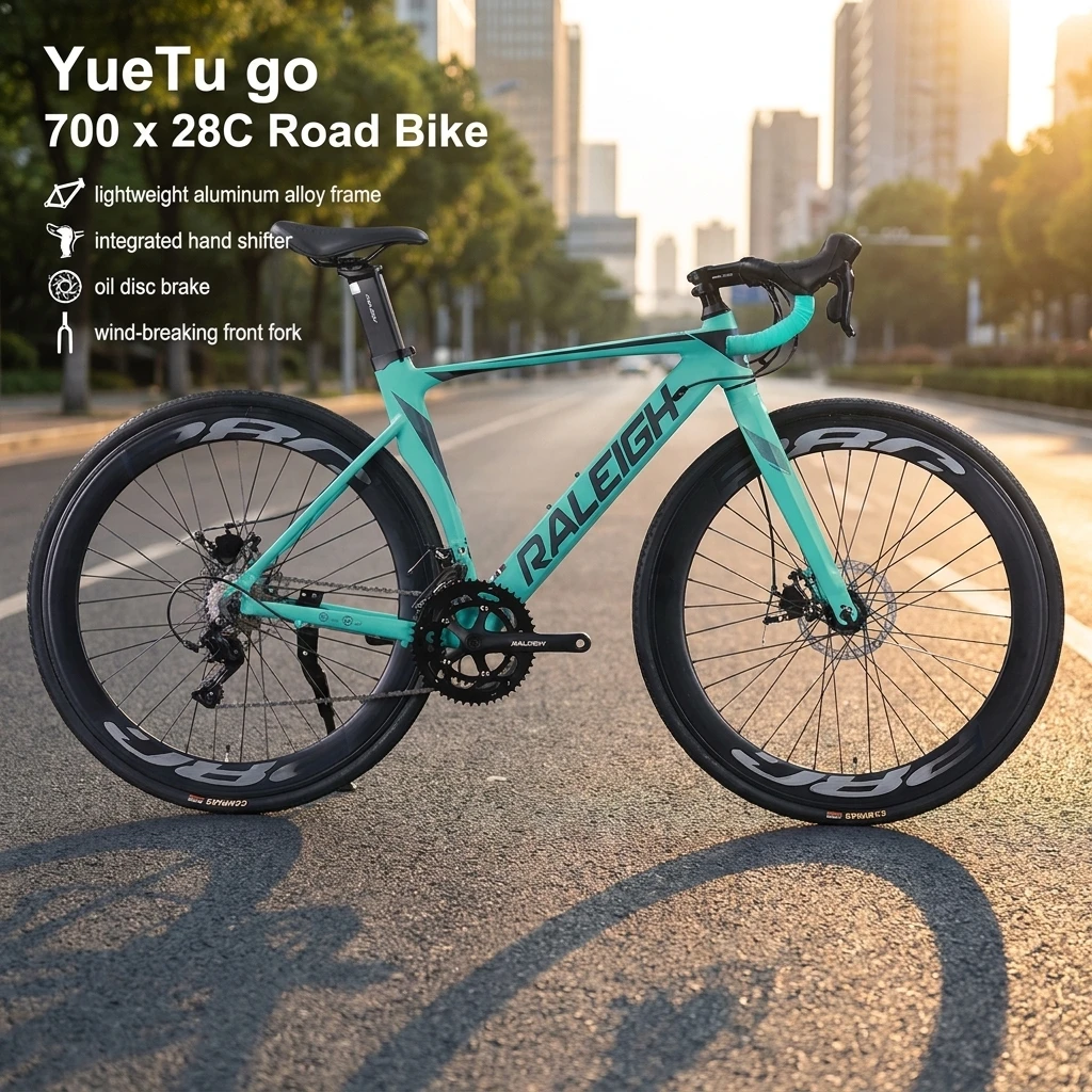 30/18 Speed Road Bike Thick windbreaker front fork 28C*60mm gravel Bicycle Line Pull Disc Brake Road Racing bicicleta cycling