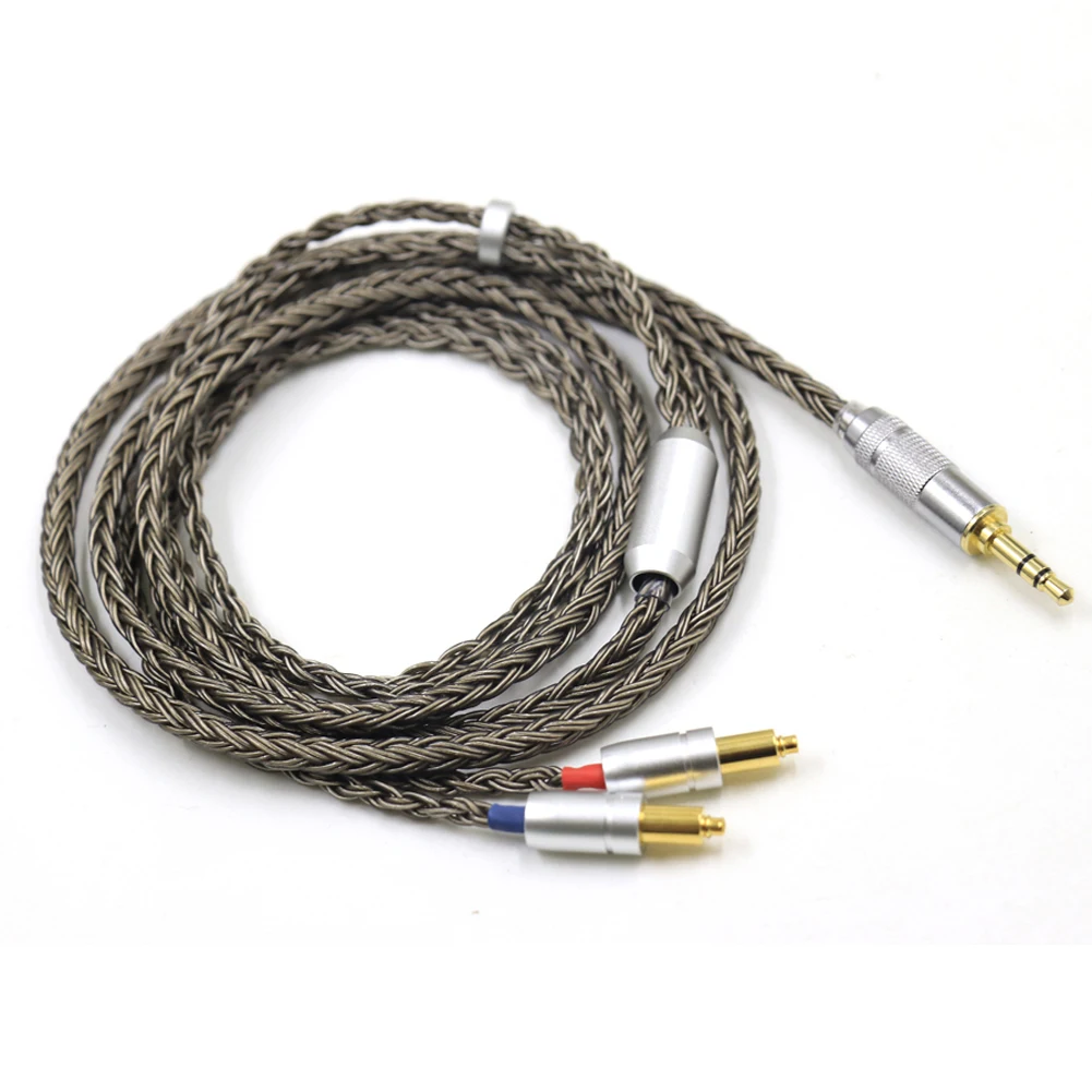 Gun-Color 16 core High-end Silver Plated Headphone Replace Upgrade Cable for SRH1440 SRH1540 SRH1840 Earphones