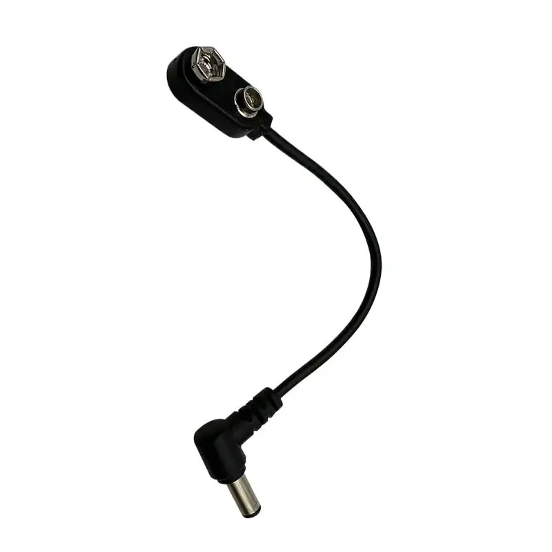 Педаль эффектов 9 В, зажим для аккумулятора, преобразователь кабеля питания, защелкивающийся разъем для гитарной педали эффектов, адаптер питания для аккумулятора