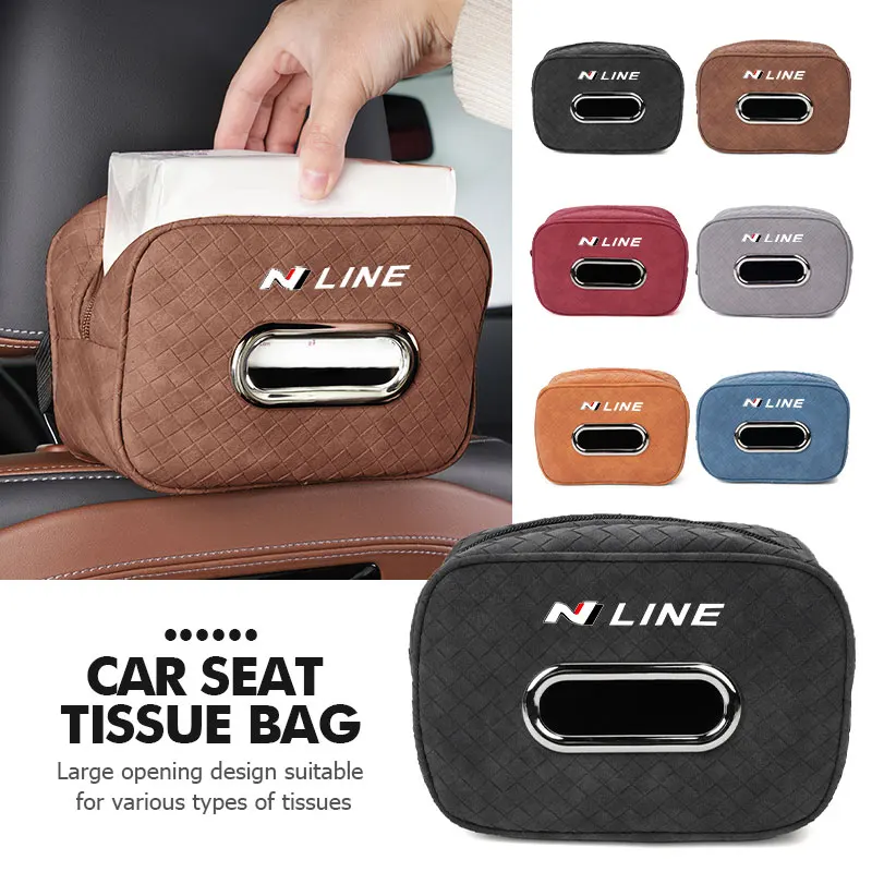 Автомобильный ящик для салфеток, подлокотник на центральной консоли, заднее сиденье с фиксирующим ремешком для Hyundai N Nline Tucson Kona Sonata Veloster i20 i30 Автомобильный ящик для салфеток, подлокотник на центральной консоли, заднее сиденье с фиксирующим ремешком для Hyundai N Nline Tucson Kona Sonata Veloster i20 i30