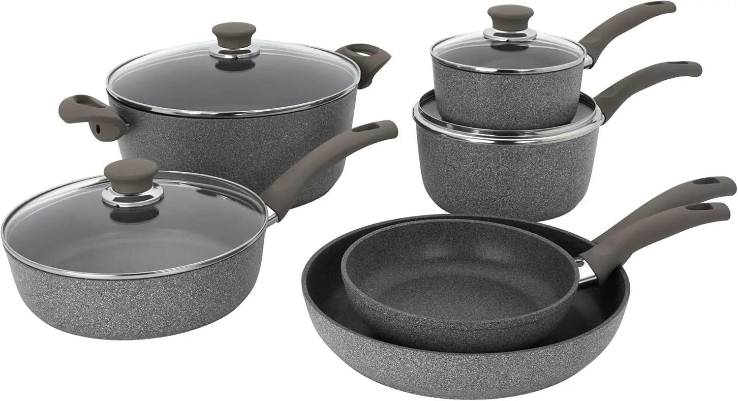 

Modena By Henckels Forged Aluminum 10-Pc Nonstick Cookware Set