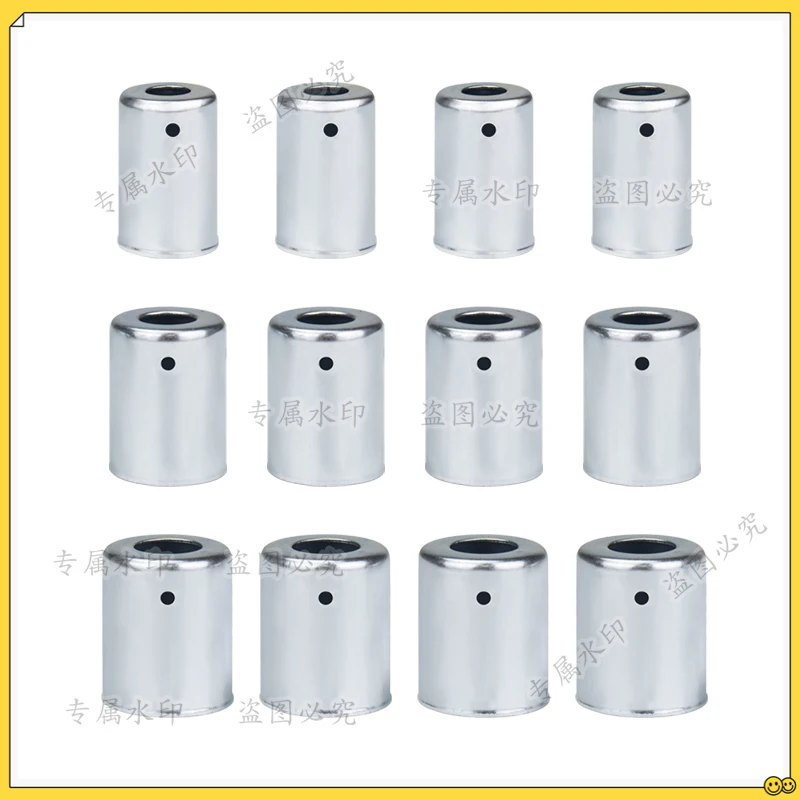 12pcs/lot, #6 #8 #10  R12 A/C Metal Steel Crimp Ferrule Fitting Assortment for Standard Barrier Hydraulic Hose Crimper Ferrules