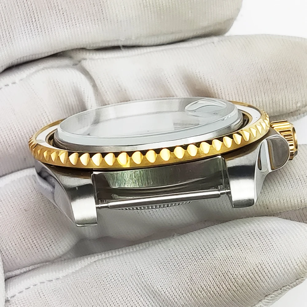 시계 케이스 스테인리스 스틸 골드 케이스, 8215, GD2813, GD3804, NH35, NH36, 무브먼트 시계 액세서리 세트, 수리 부품, 40mm