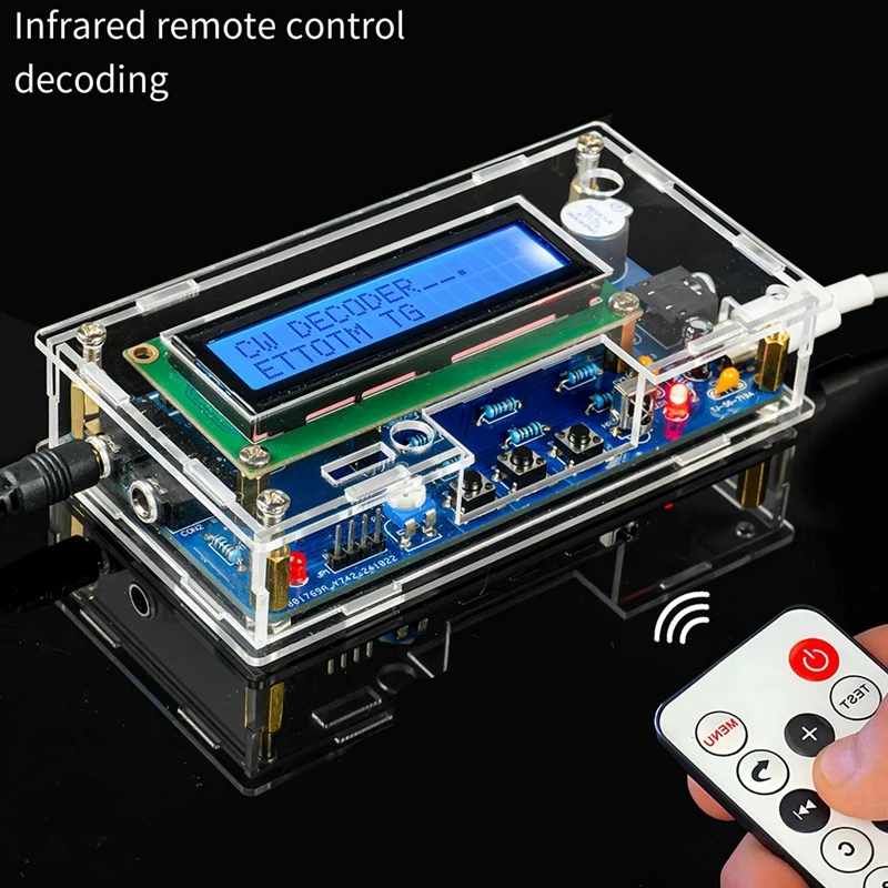 A98E-Upgrade CW Morsecode Infrarood Decoder Elektronische DIY Productiekit Wetenschapsexperiment Leuke printplaat TJ-56-719