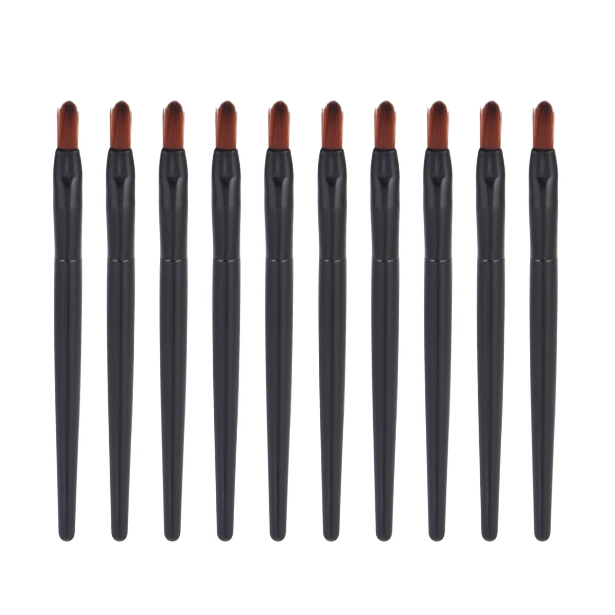 50 قطعة فرشاة الشفاه الجمال أحمر الشفاه قضيب ماكياج للاستعمال مرة واحدة لمعان متعددة الأغراض السفر المنزل استخدام آمن صحي