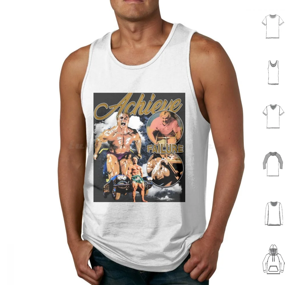 Tom Platz-Failure Tank Tops Print Cotton Tom Platz Motivation Gym Muscles Bodybuilder Golden Era Gym Barbell Frank