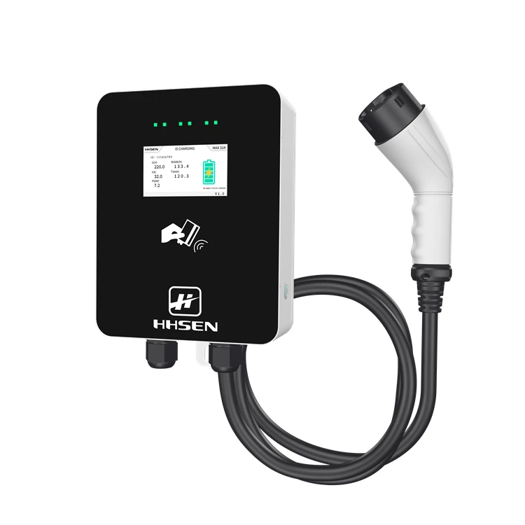 2021 China manufacturer wall mounted waterproof dustproof AC charger pile for electric vehicles