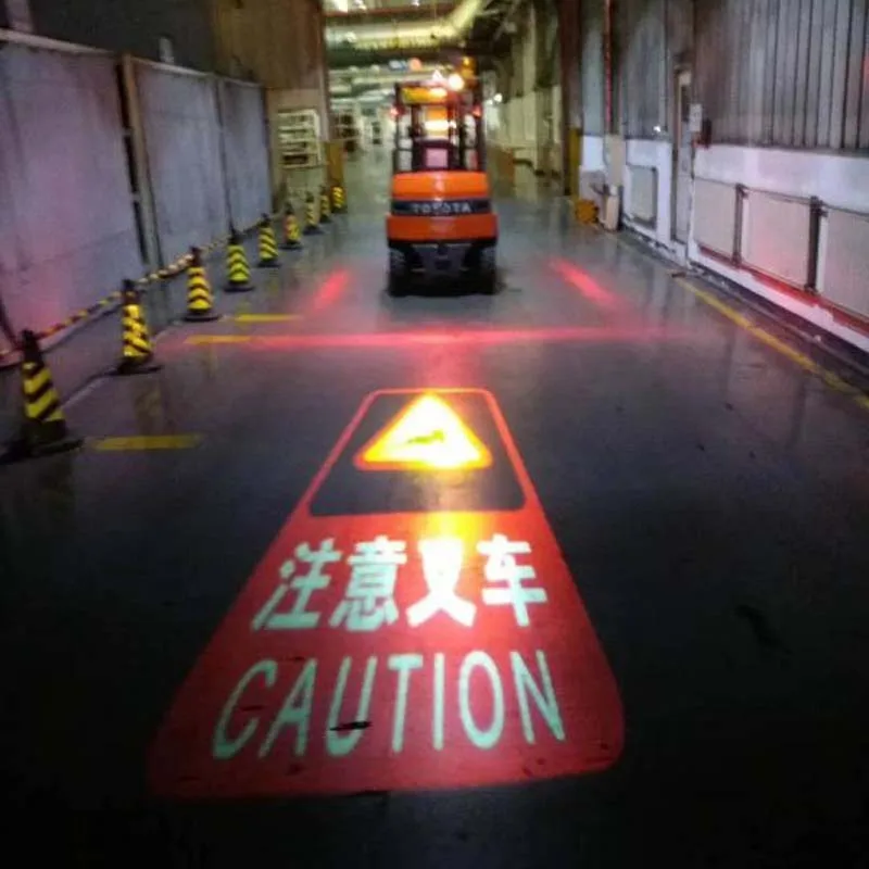 Lampada di proiezione per carrelli elevatori a LED Spia di sicurezza da 20 W