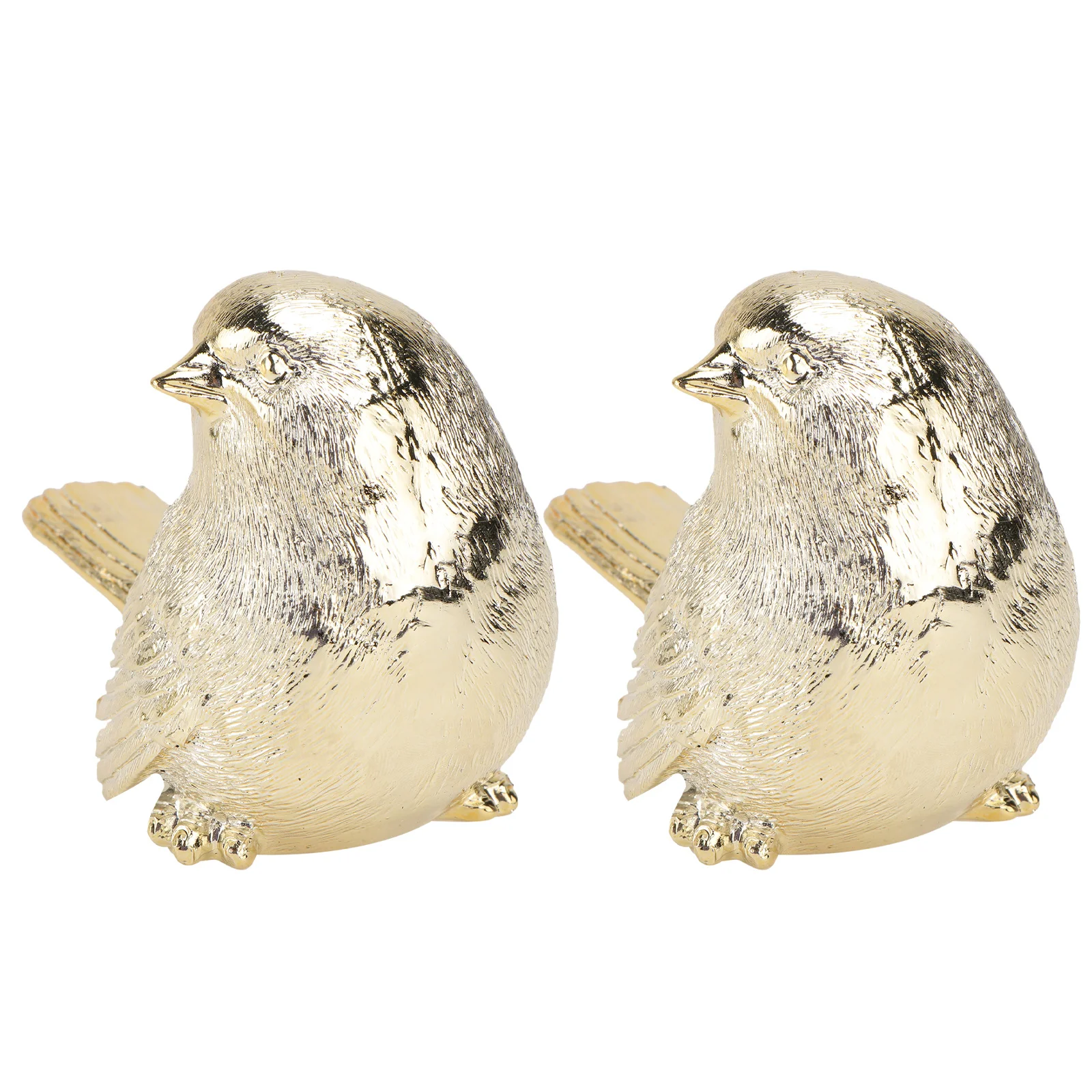 

2Pcs Resin Bird Figurines Simple Desktop Ornament Home Decoration Resin Crafts Bird Statue Ornament Home Decoration