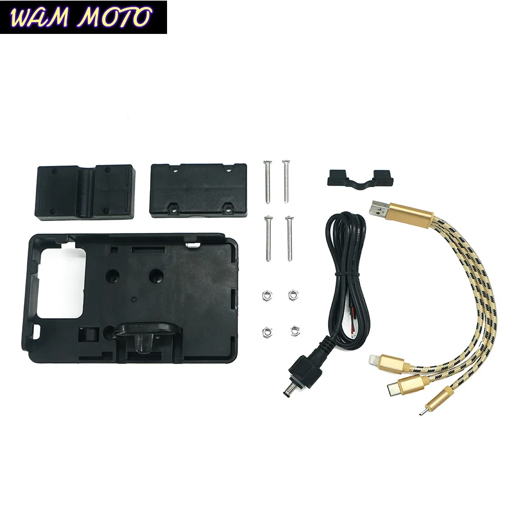 Motorcycle Phone GPS Navigation Bracket Holder 12MM Charger USB Adapter For BMW F900R F900XR F850 700GS F750GS view 3