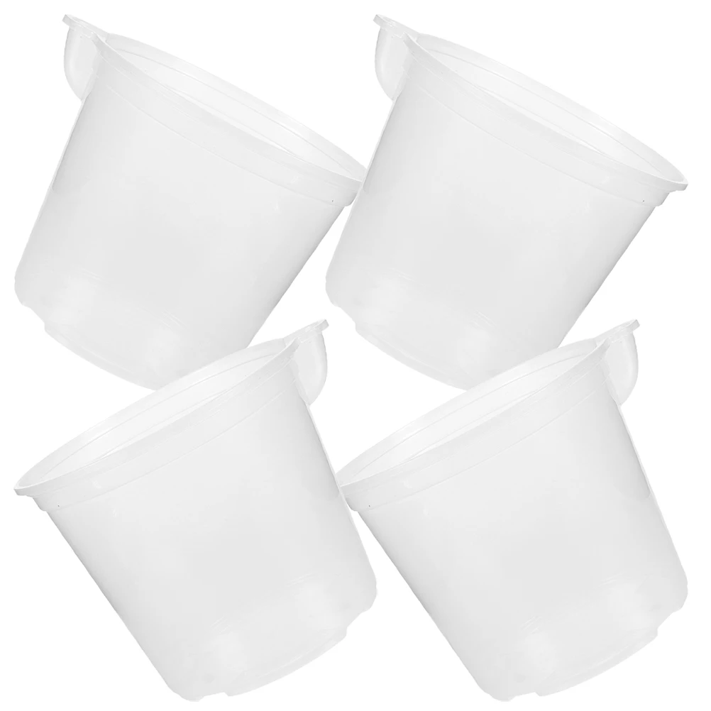 

4 Pcs Self Watering Flower Pot Automatic Planters for Vegetable Plastic Succulents Containers Transparent