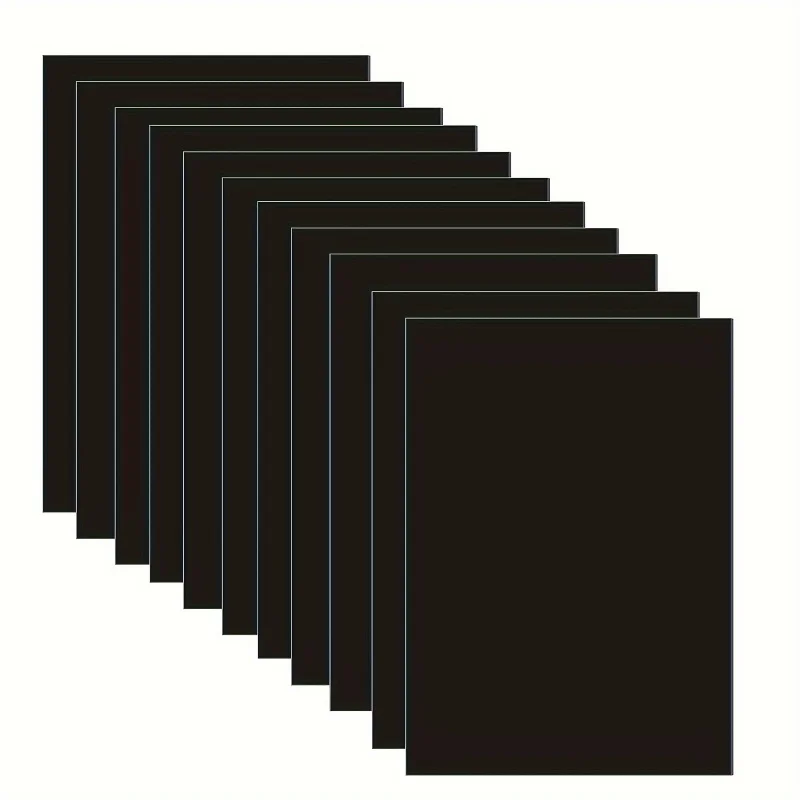 10 أوراق A4/8.3 × 11.7 بوصة، 5R/5×7 بوصة أوراق تخزين مغناطيسية متعددة الاستخدامات من جانب واحد - منظم سهل للختم