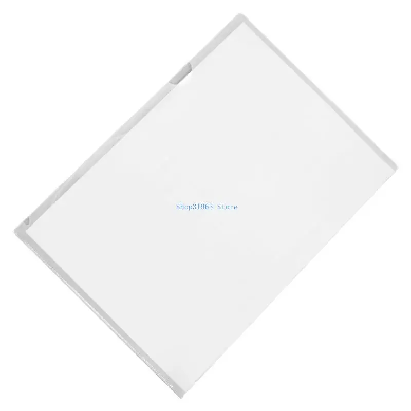 L4MA 6 Color L Shaped Folder 4 Plastic Folder Paper Clip Folder for Protection File