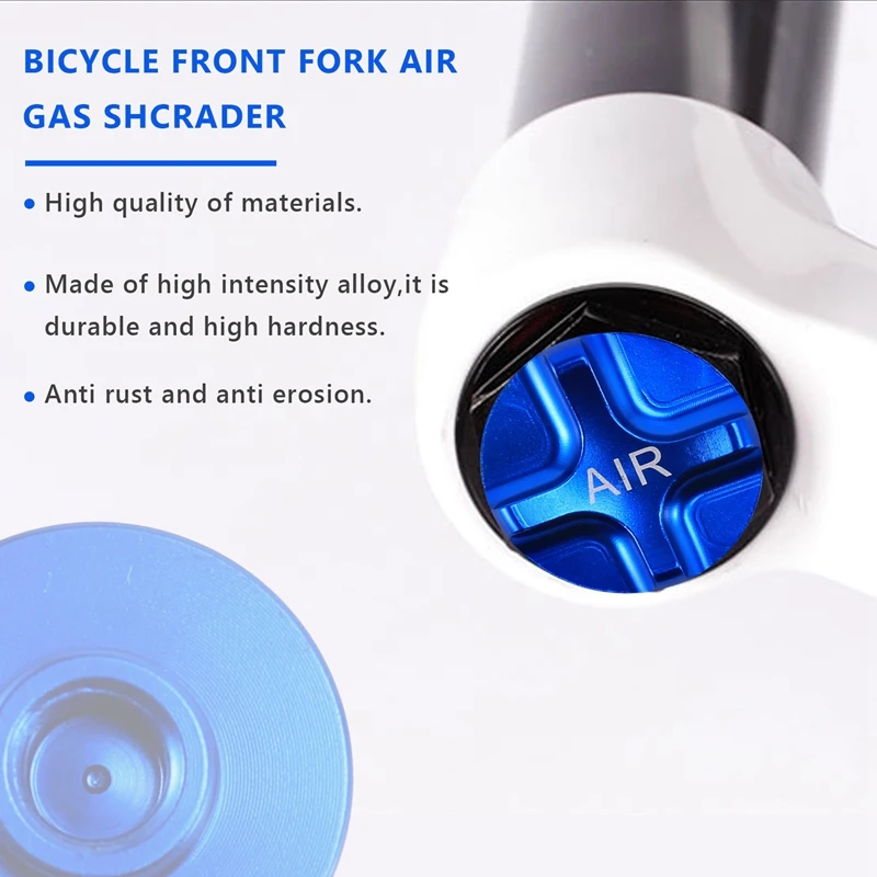 Bike Air Gas Shcrader American Valve Caps Bike Suspension Bicycle Front Fork Parts For MTB Road Bike