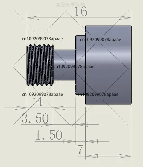 Cosine Corrector CS10 Corrector for Measuring Irradiance Detector Optical Fiber Spectrometer Accessories Tool SMA905