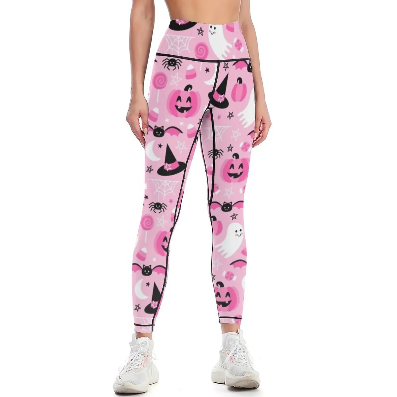 Spooky Cute Halloween Leggings push up legging Women's sports pants sporty woman gym Fitness clothing Womens Leggings