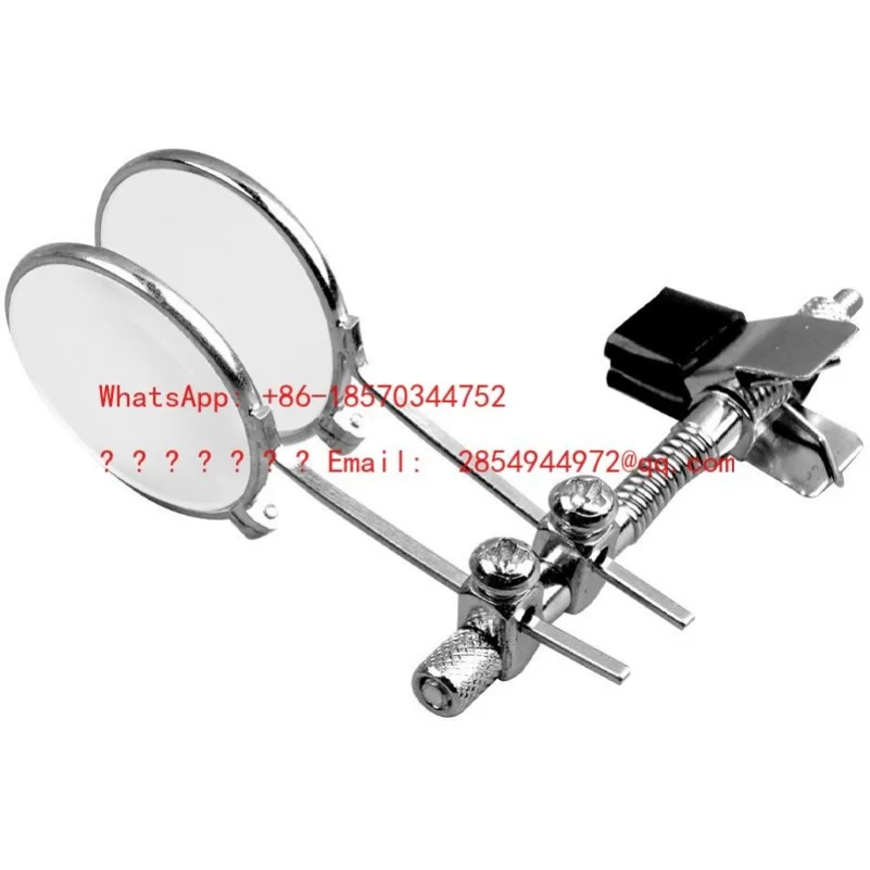 L      Monocular Magnifying Glass Card Glasses Clip-on High Definition Watch Repair Tool Eyepiece 10 Times Inch Mirror