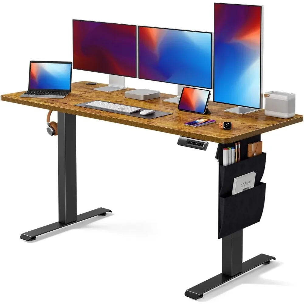 

Standing Desk Adjustable Height,‎55x24 Inch Electric Standing Desk, Stand up Desk with Starage Bag,Headphone Hook