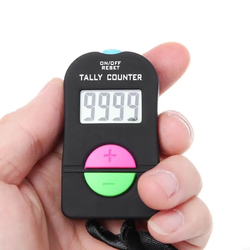 XXFC Digital Hand Tally Counter Electronic Manual Clicker Golf Gym Hand Held Counter