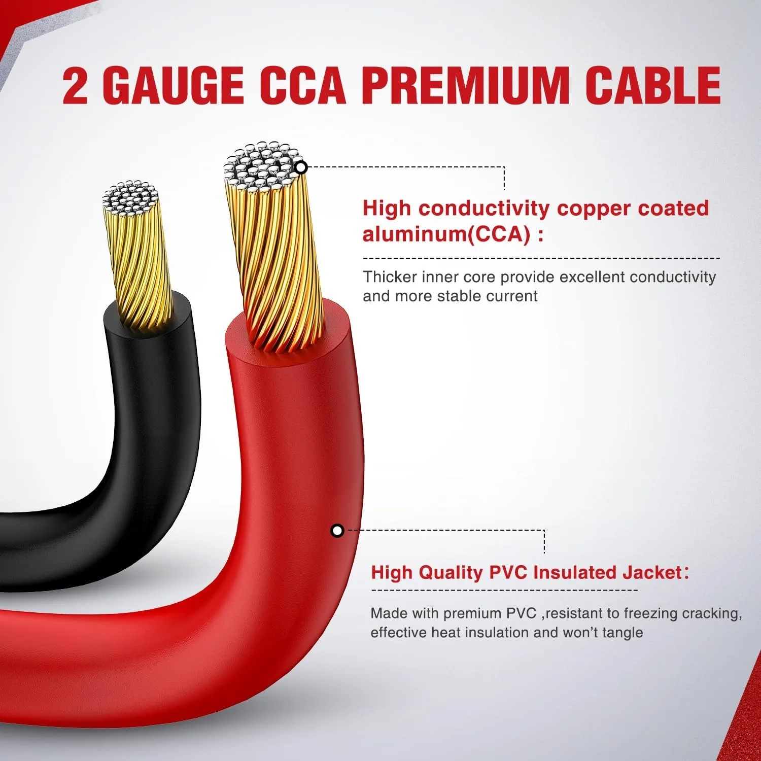 Nilight Jumper Cables for Car Battery 2 Gauge 20 FT Booster Cable Heavy Duty 800 A CCA with Carrying Bag Jump Start Emergency Kit Pickup Truck RV Vans SUV