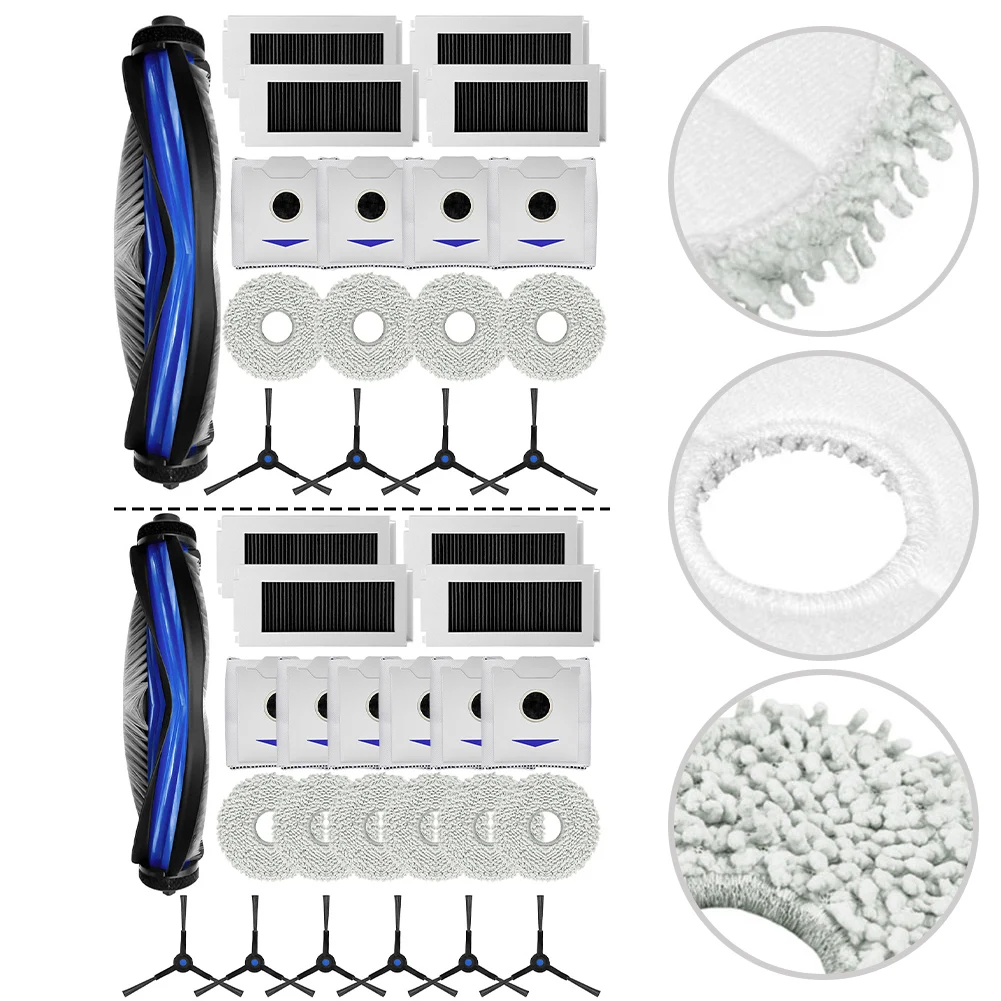 For Ecovacs For Deebot N30 For OMNI Maintenance Kit including Main Brushes Filters Mop Cloths and Sturdy Dust Bags