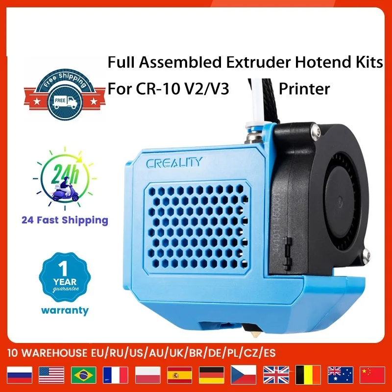 

New 3D Full Assembled Extruder Kits Assemble Nozzle Accessories Hotend Kits For CR-10 V2/V3 3D Printer