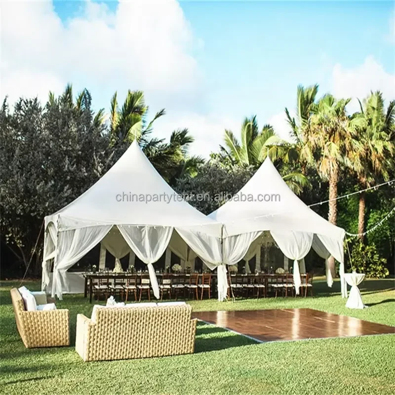 for Outdoor Waterproof Aluminum Pagoda Marquee Tent 5x5 6x6 10x10 5x10m for Camping
