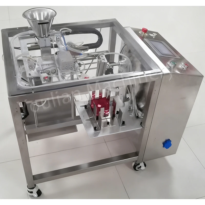 Small Integrated Automatic Bagging Machine For Flat-bottomed Bags and Transparent PE bags