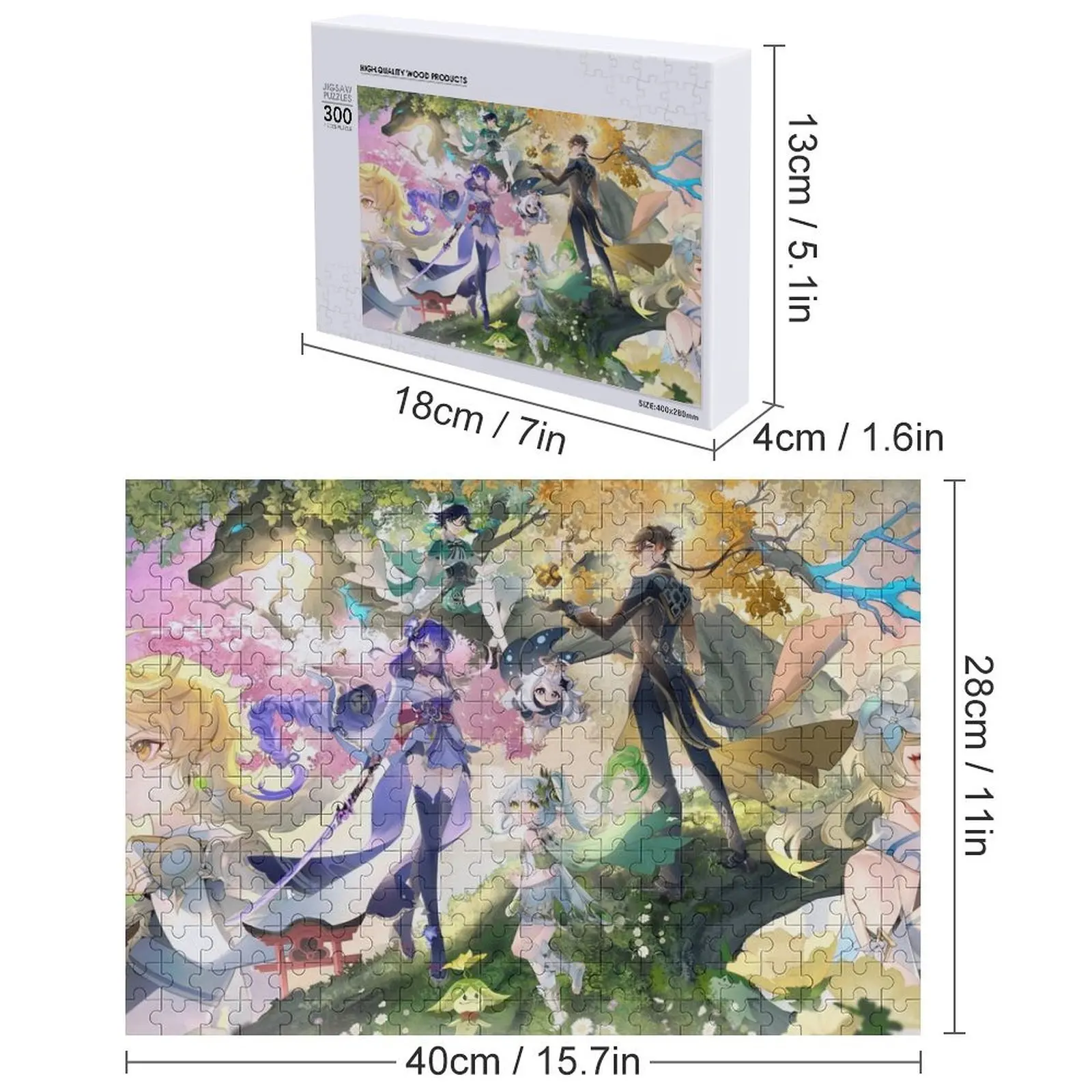 จิ๊กซอว์นักเดินทางและอัครราชินี รูปสัตว์ ทำจากไม้ พร้อมอุปกรณ์เสริมสำหรับทำไดโอรามา