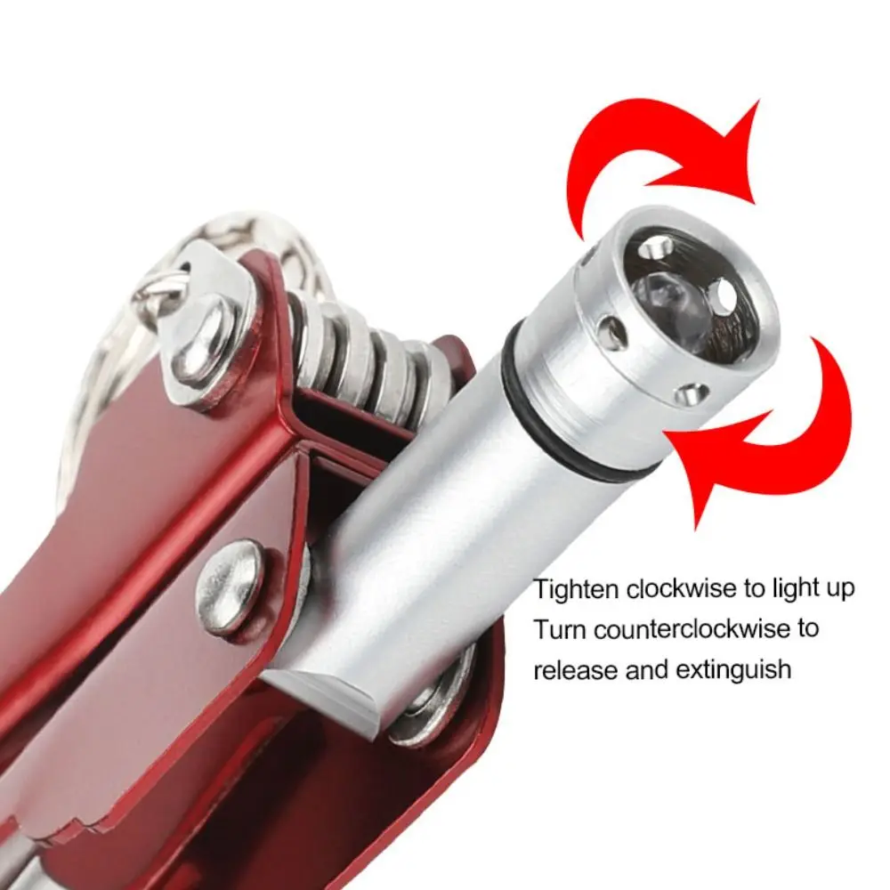 

Durable Mini Multitool Pliers with Led Light Lightweight Folding Pliers Antirust Stainless Steel Outdoor Tools Camping