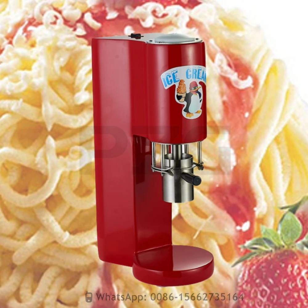 

Customized Color Pasta Italy Italian Gelato Noodle Shape Spaghetti Ice Cream Machine With 4 Shapes