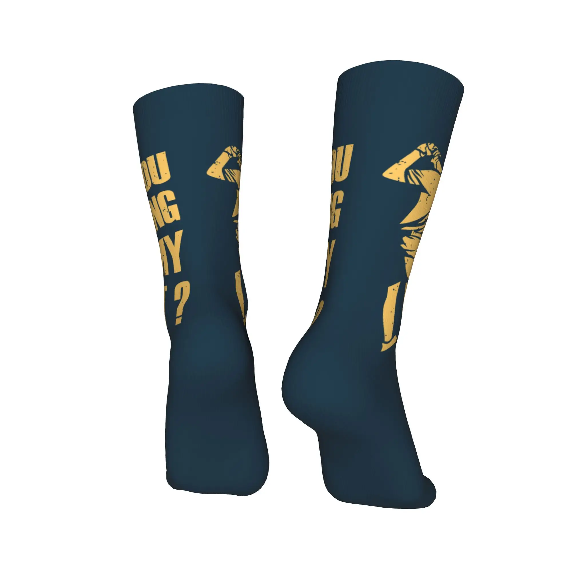 Harajuku Stockings Funny Golf Quote Socks Women Men Warm Soft  Skateboard Crew Socks